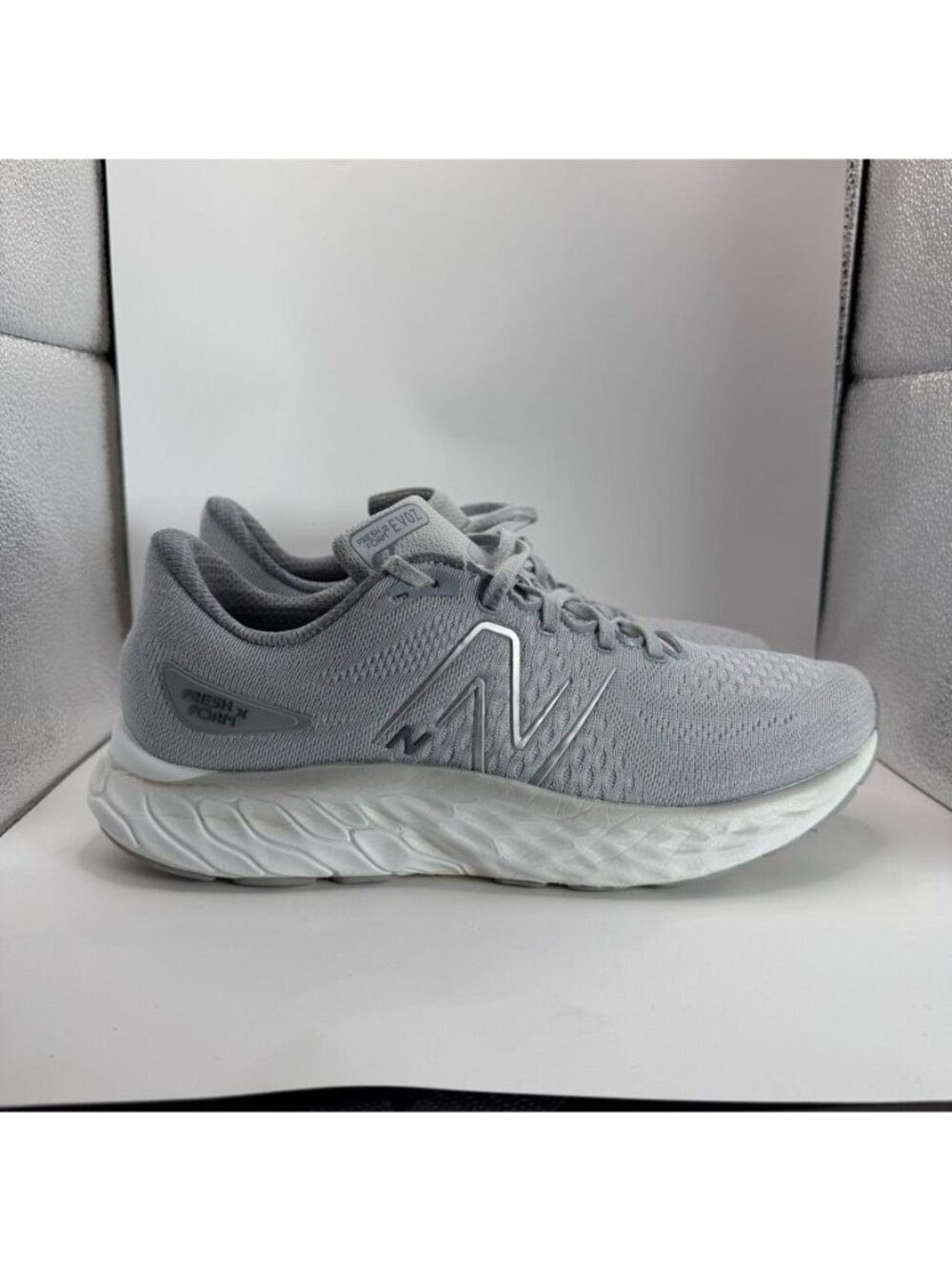 New Balance Fresh Foam EVOZ Running Shoes Mens Sz 10 Gray Lightweight Breathable